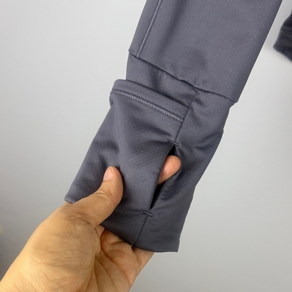 Athleta x Allyson Felix Heather Gray Quarter-Zip Long Sleeve Top Size XL - Picture 7 of 12